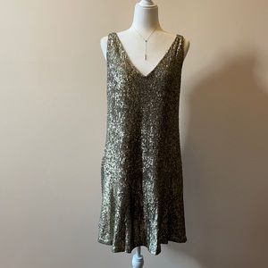 Gold dress by LAUREN!